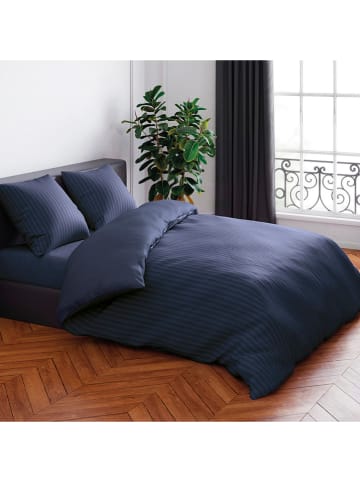 CXL by Christian Lacroix Satin-Bettwäsche-Set in Dunkelblau