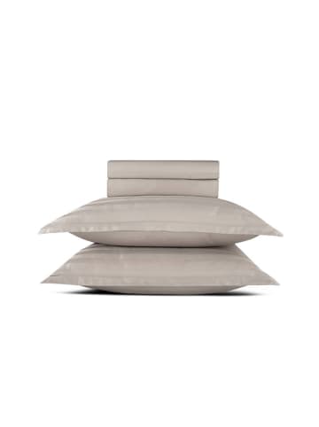 CXL by Christian Lacroix 4tlg. Set: Satin-Bettlaken und Kissenbezüge in Taupe