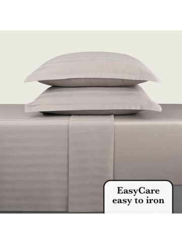 CXL by Christian Lacroix 5tlg. Set: Satin-Bettlaken und Kissenbezüge in Taupe
