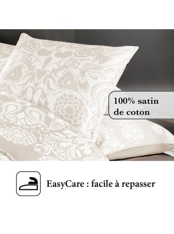 CXL by Christian Lacroix 2-delige set: satijnen kussenslopen beige