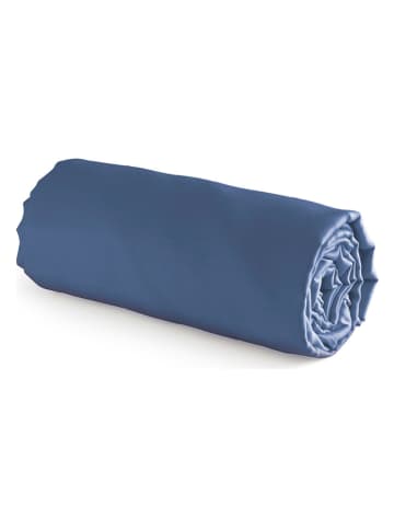 CXL by Christian Lacroix Satynowe prześcieradło w kolorze niebieskim na gumce