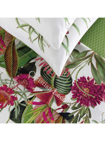 CXL by Christian Lacroix 4-delige set: satijnen bedlakens en kussenslopen groen/meerkleurig