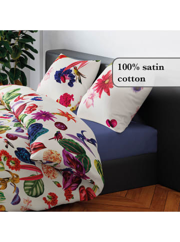 CXL by Christian Lacroix Satin-Spannbettlaken in Blau