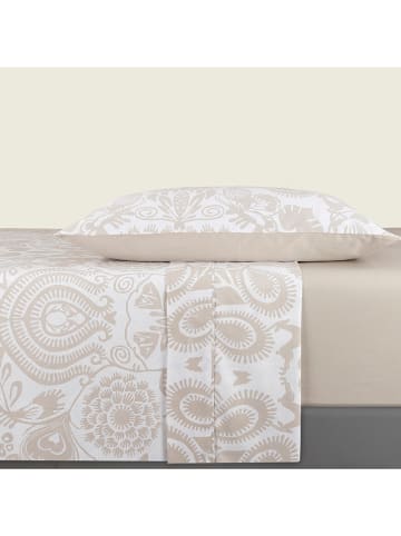 CXL by Christian Lacroix 4-delige set: satijnen bedlakens en kussenslopen beige