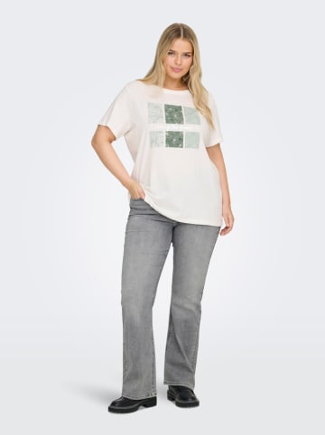 ONLY Carmakoma Shirt wit/groen