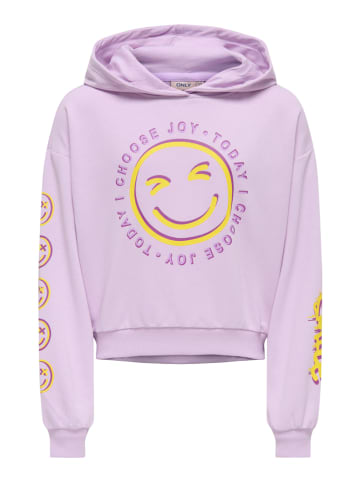 KIDS ONLY Hoodie "Smile" paars