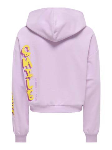 KIDS ONLY Hoodie "Smile" paars