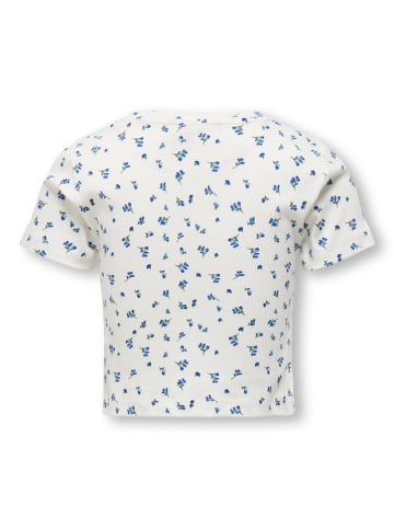KIDS ONLY Shirt "Bella" in Weiß/ Blau