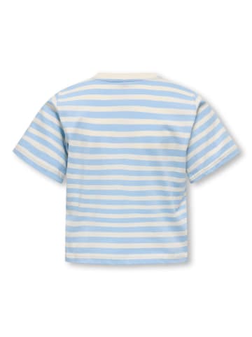 KIDS ONLY Shirt "Livina" in Hellblau/ Creme