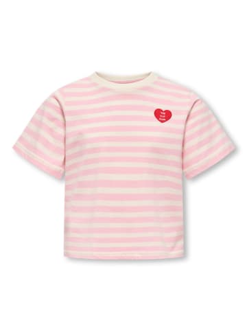 KIDS ONLY Shirt "Livina" lichtroze/crème
