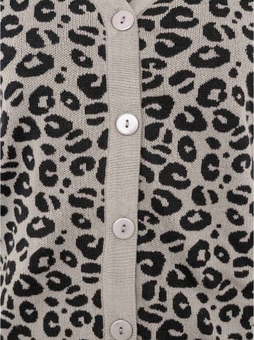 Zwillingsherz Kardigan "Leo" w kolorze czarno-szarym