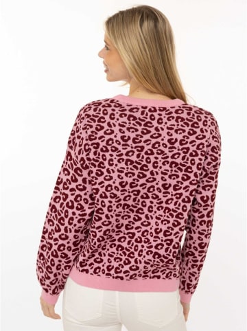 Zwillingsherz Pullover "Gestrickter-Leo" in Rosa