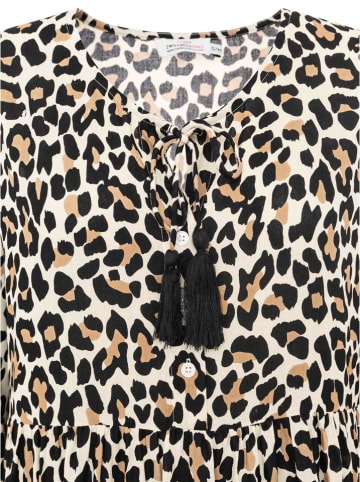 Zwillingsherz Jurk "Leo Dream" crème/beige/zwart