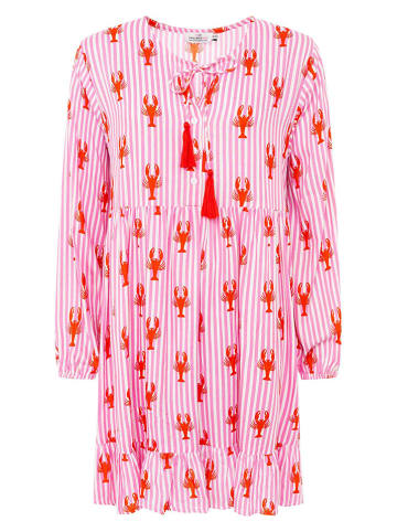 Zwillingsherz Jurk "Lobsters & Stripes" lichtroze