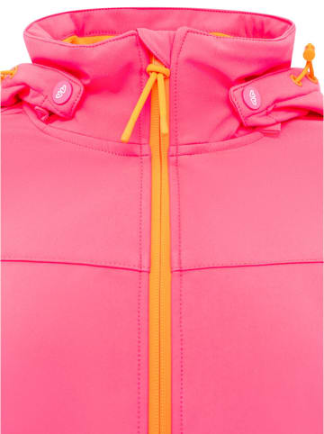 Zwillingsherz Softshelljas "Geluksmomenten" roze/oranje