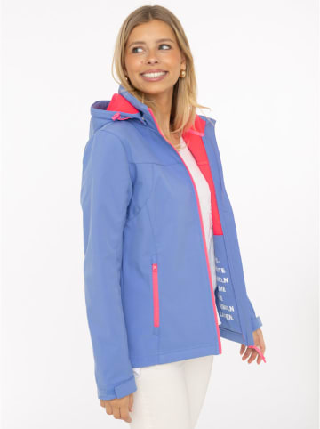 Zwillingsherz Kurtka softshellowa w kolorze błękitno-różowym