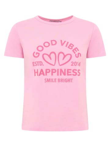 Zwillingsherz Shirt "Happiness Vibes" lichtroze
