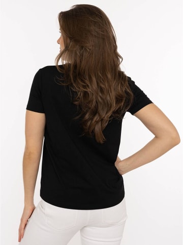 Zwillingsherz Shirt "Leo Herzen" in Schwarz