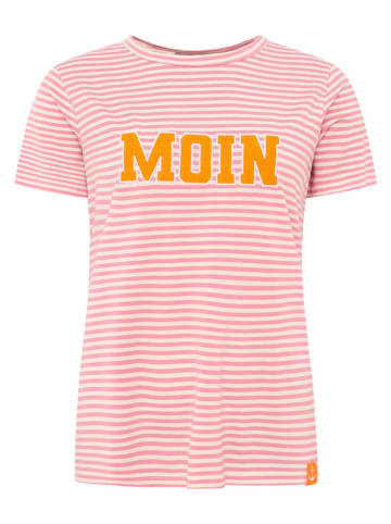 Zwillingsherz Shirt "Anker Moin" lichtroze/oranje