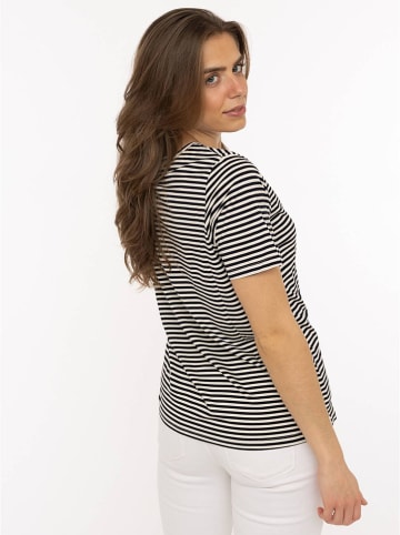 Zwillingsherz Shirt "Zwillingsherz" zwart/wit