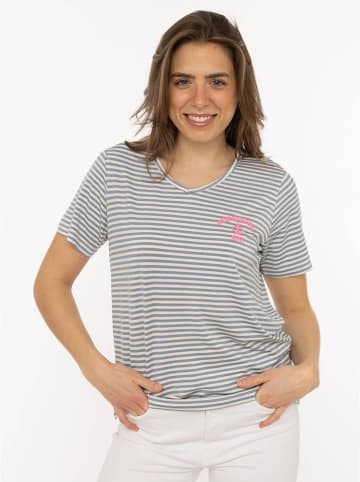 Zwillingsherz Shirt "Heimatgefühl" grijs/wit