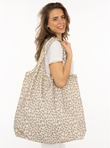 Zwillingsherz Shopper in Beige - (B)49 x (H)56 cm