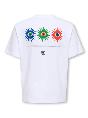 ONLY & SONS Junior Koszulka "Fred" w kolorze białym