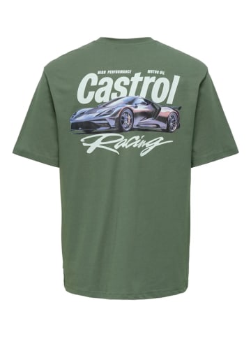 ONLY & SONS Junior Shirt "Castrol" in Khaki
