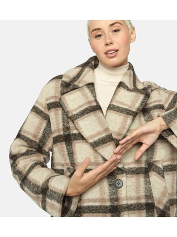 Fuchs Schmitt Mantel in Beige/ Schwarz