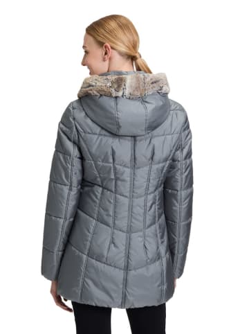 Betty Barclay Steppmantel in Grau/ Blau