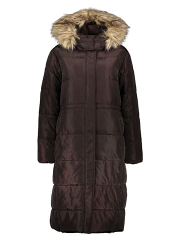 More & More Wintermantel in Dunkelbraun