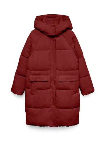 Vero Moda Cord-Wintermantel "DEBRA FIE" in Bordeaux