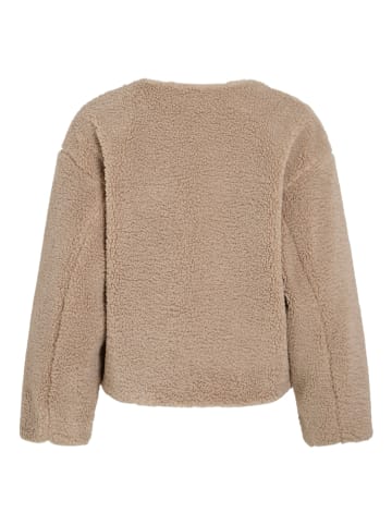 Vila Teddyfelljacke "Vilyly" in Beige
