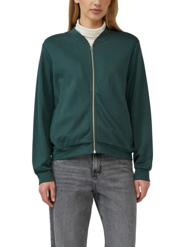 S.OLIVER RED LABEL Sweatjacke in Dunkelgrün