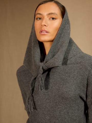 Perfect Cashmere Kaszmirowy szal "Condeixa" w kolorze szarym - 103 x 49 cm