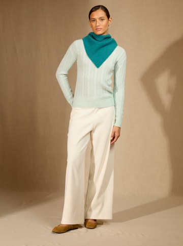 Perfect Cashmere Kasjmieren sjaal "Condeixa" turquoise - (L)103 x (B)49 cm