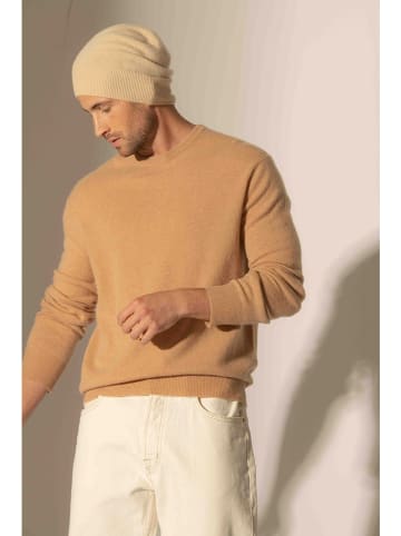 Perfect Cashmere Kaszmirowa czapka "Faith" w kolorze beżowym