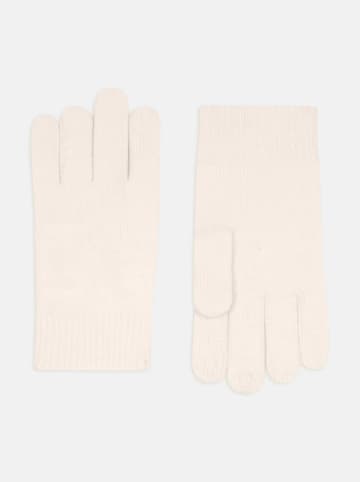 Perfect Cashmere Kaszmirowe rękawiczki "Hailey" w kolorze kremowym