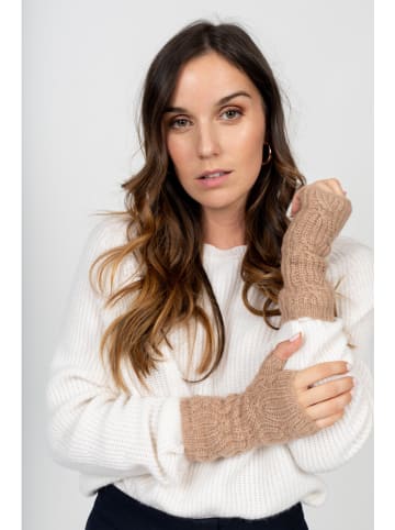 Perfect Cashmere Kasjmieren armstulpen "Jelo" beige