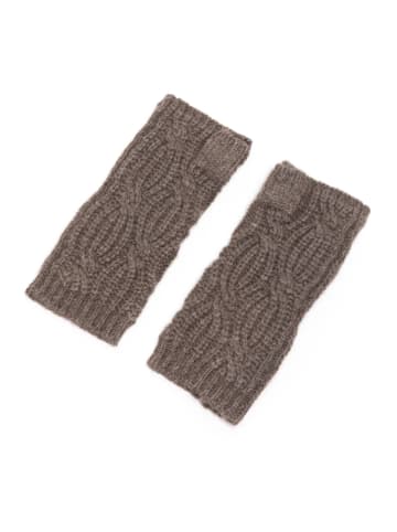 Perfect Cashmere Kaschmir-Armstulpen "Jelo" in Braun