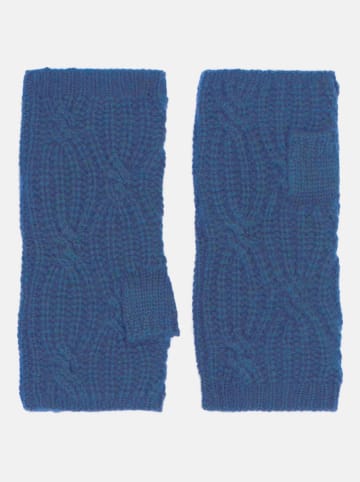 Perfect Cashmere Kasjmieren armstulpen "Jelo" blauw