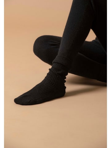 Perfect Cashmere Kaschmir-Socken "Molilou" in Schwarz