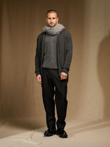Perfect Cashmere Kaszmirowy szal "Silven" w kolorze jasnoszarym