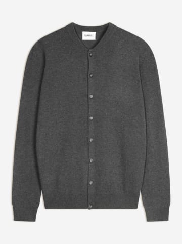 Perfect Cashmere Kaszmirowy kardigan "Anais" w kolorze szarym