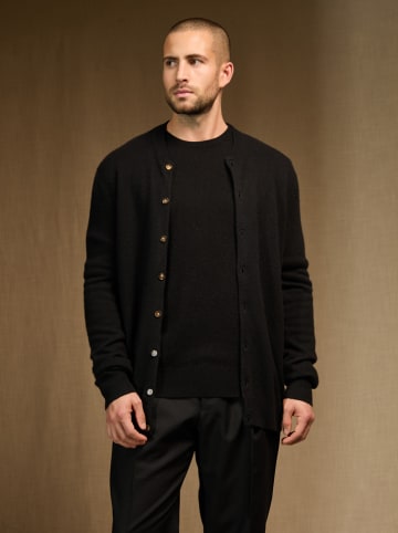 Perfect Cashmere Kaszmirowy kardigan "Anais" w kolorze czarnym