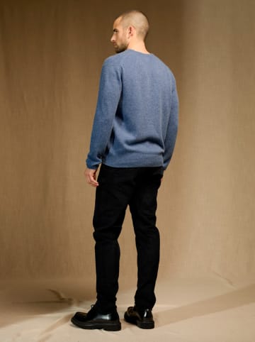 Perfect Cashmere Kasjmieren trui "Blake" blauw