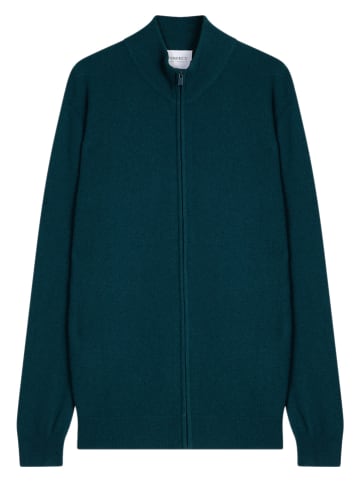 Perfect Cashmere Kasjmieren vest "Cody" petrol