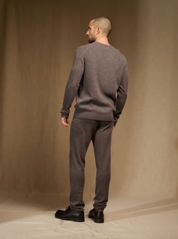 Perfect Cashmere Kaszmirowy sweter "Cris" w kolorze szarobrązowym