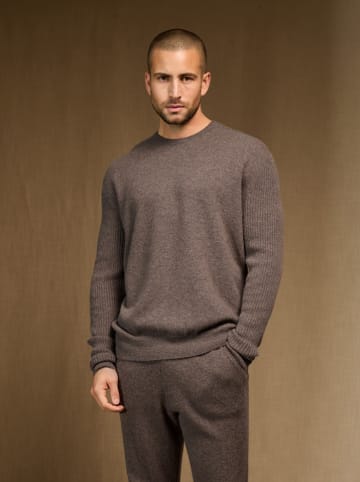 Perfect Cashmere Kaschmir-Pullover "Cris" in Taupe