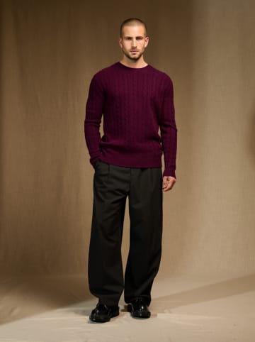 Perfect Cashmere Kaszmirowy sweter "Darri" w kolorze bordowym